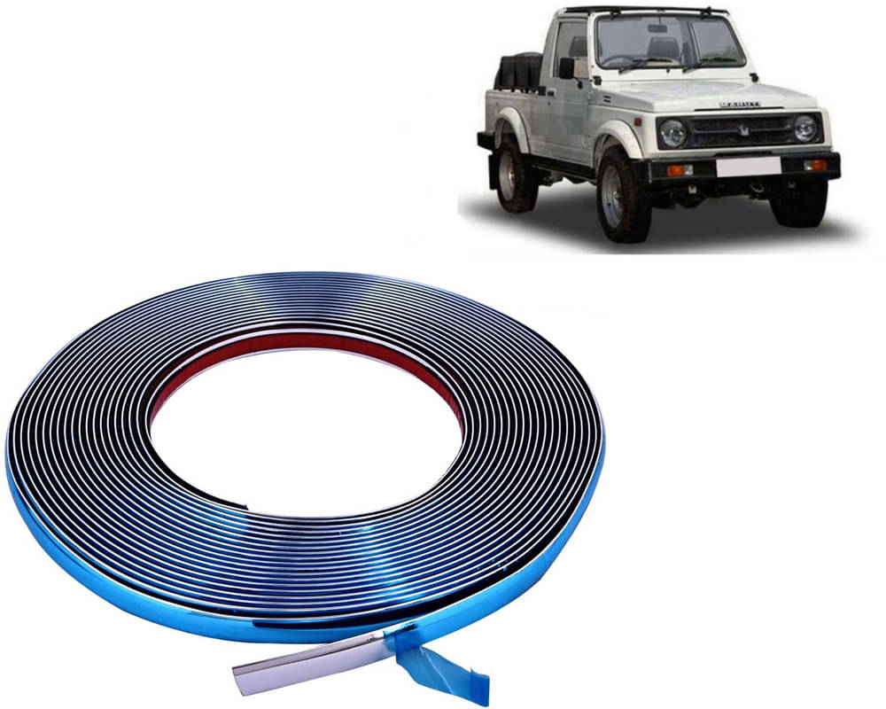     			Side Chrome Beading Roll For Car Exterior Decorating & Styling Strips (15mm 20Meter) For Gypsy King