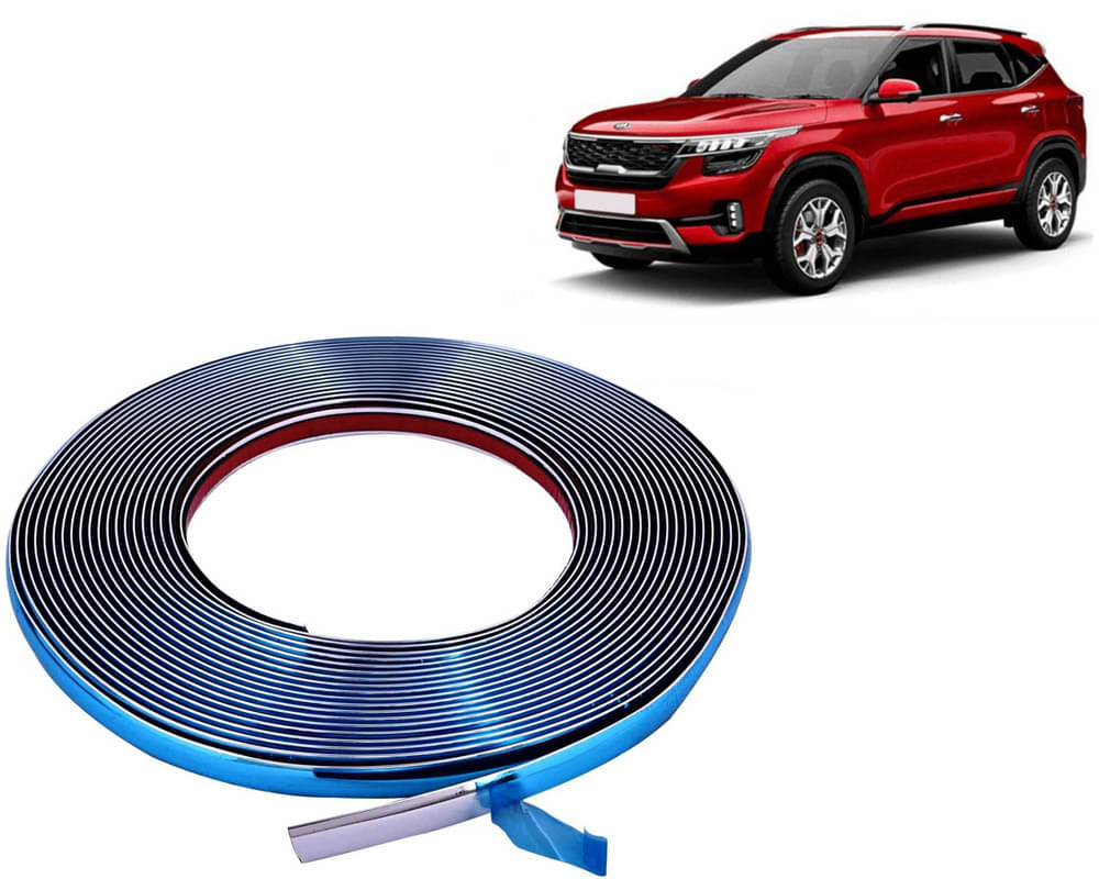 Side Chrome Beading Roll For Car Exterior Decorating & Styling Strips (15mm 20Meter) For Kia Seltos Side Chrome Beading Roll For Car Exterior Decorating & Styling Strips (15mm 20Meter) For Kia Seltos