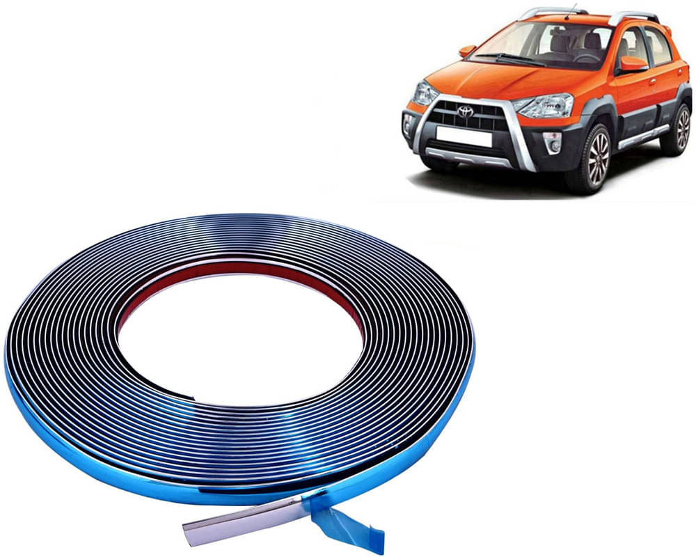 Side Chrome Beading Roll For Car Exterior Decorating & Styling Strips (15mm 20Meter) For Etios Cross Side Chrome Beading Roll For Car Exterior Decorating & Styling Strips (15mm 20Meter) For Etios Cross