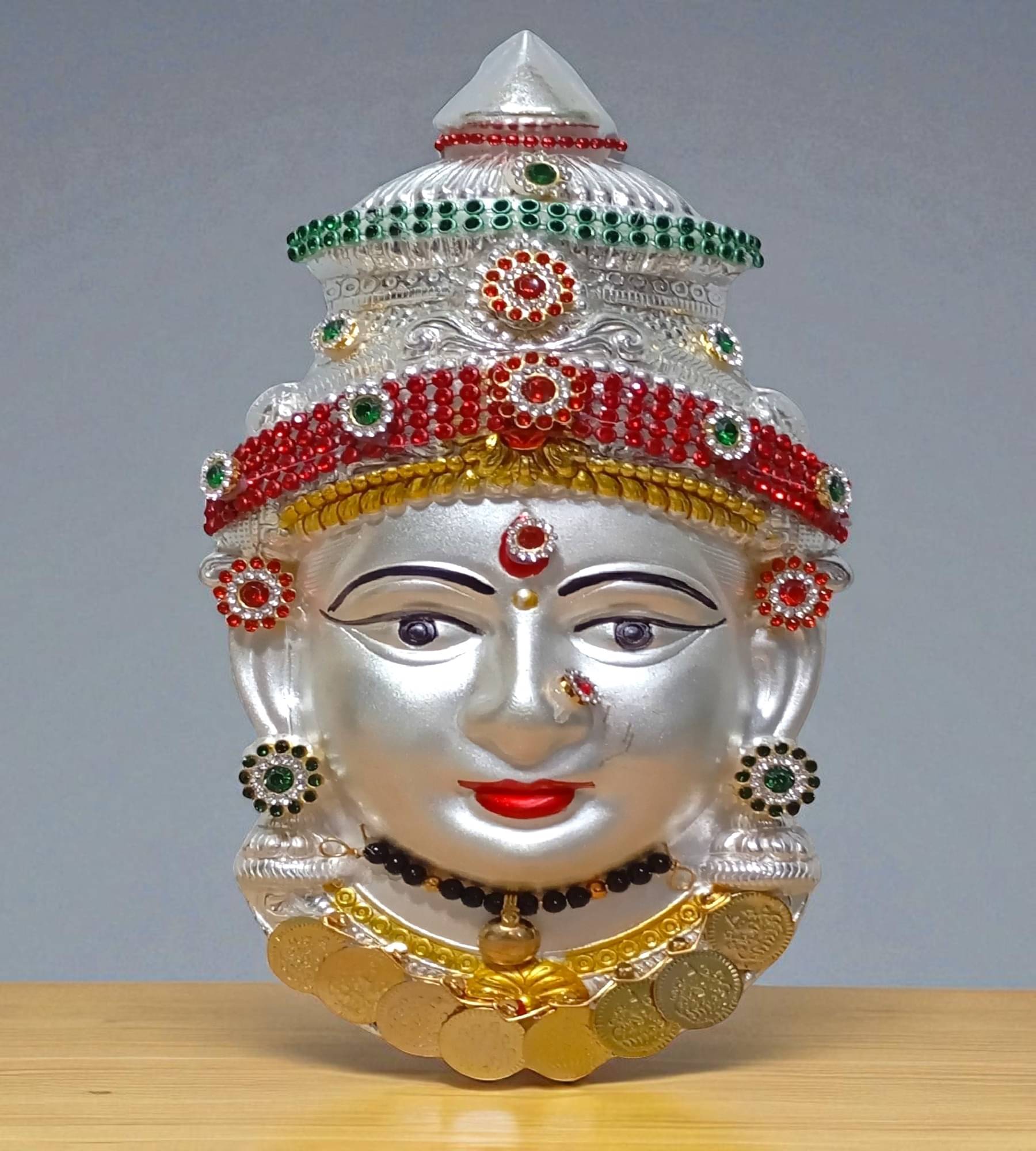 Sigaram Silverplated Laxmi Owl Idol ( 19 cm ) Sigaram Silverplated Laxmi Owl Idol ( 19 cm )