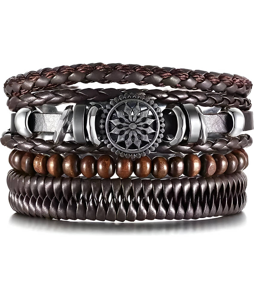 Thrillz Brown Bracelet ( Pack of 1 ) - Bangles & Bracelets | Buy online on ZillyBuy