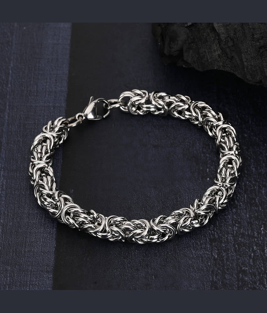 Thrillz Silver Bracelet ( Pack of 1 ) - Bangles & Bracelets | Buy online on ZillyBuy