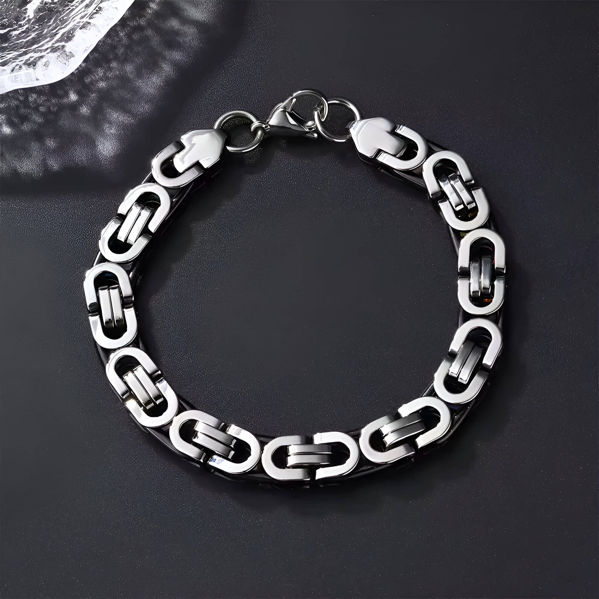    			Thrillz Silver Bracelet ( Pack of 1 )