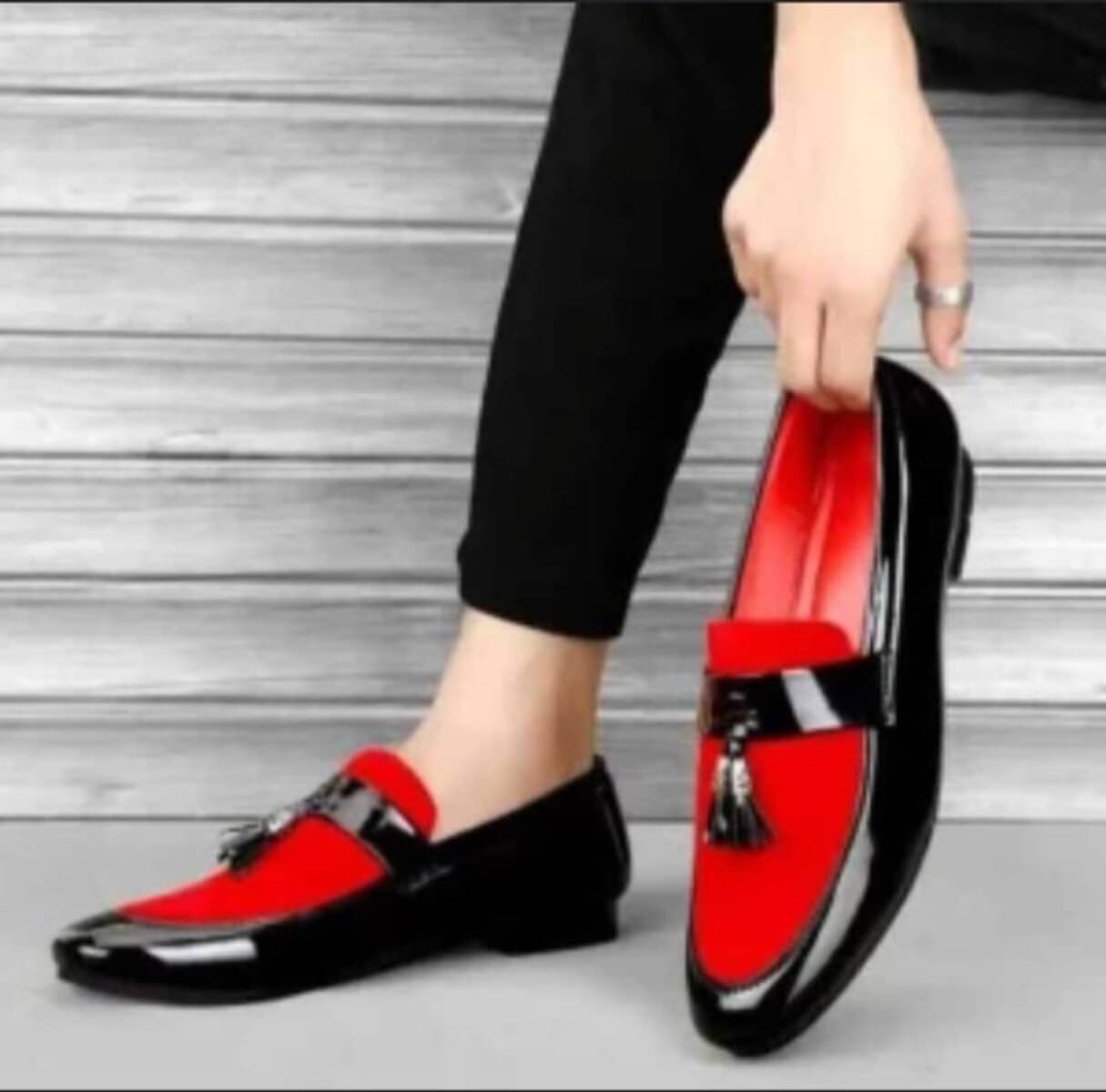     			ZYPSO Red Men's Slip on Shoes