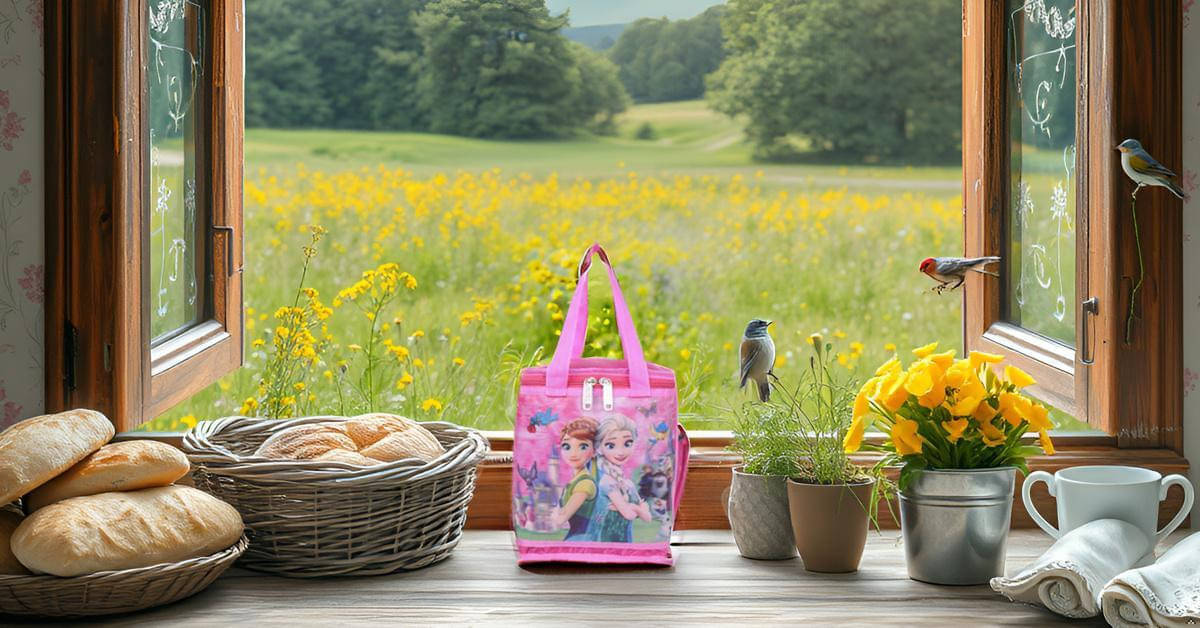     			n.k Multicolor Polyester Lunch Bag Pack of 1