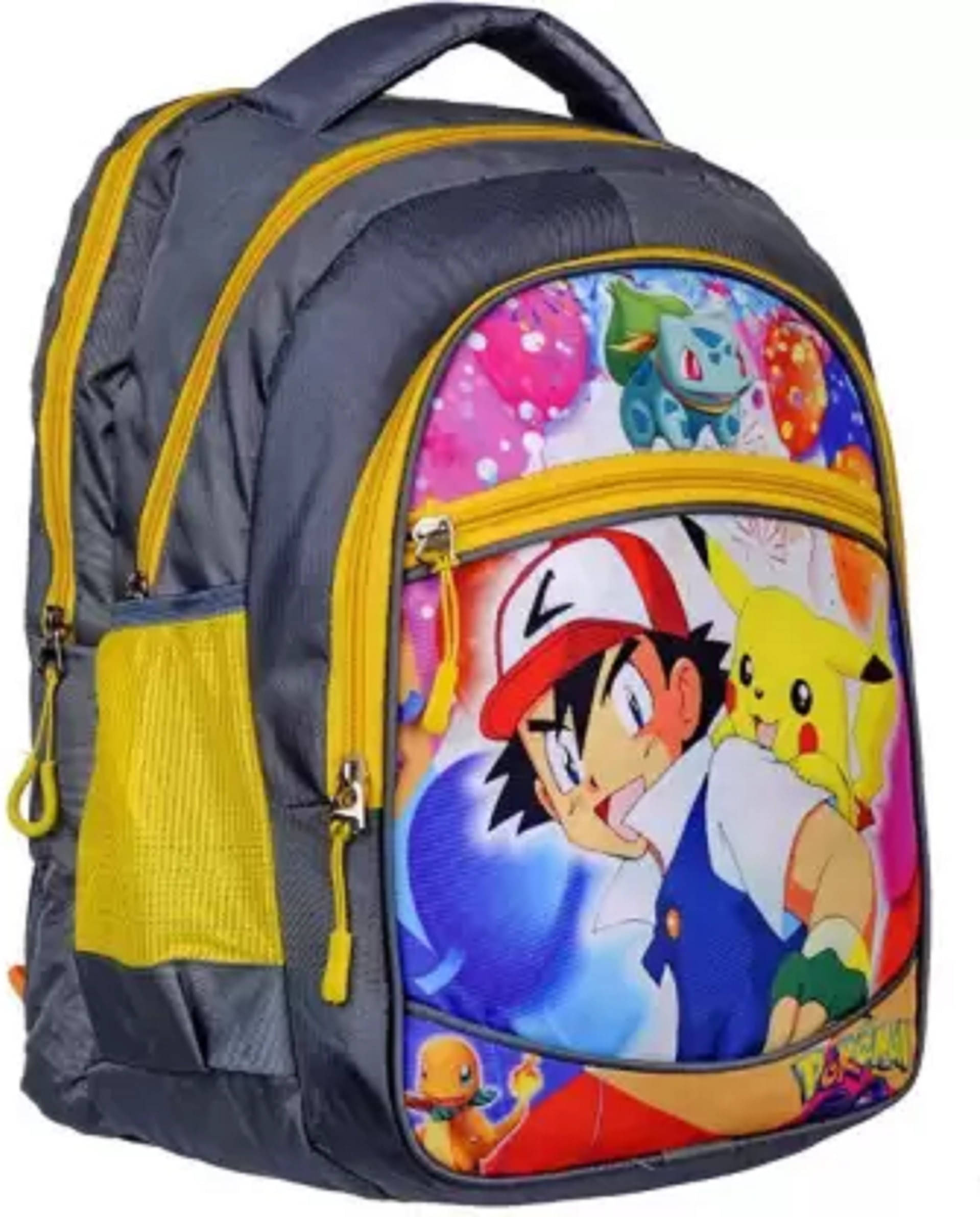     			n.k Yellow Polyester Backpack For Kids