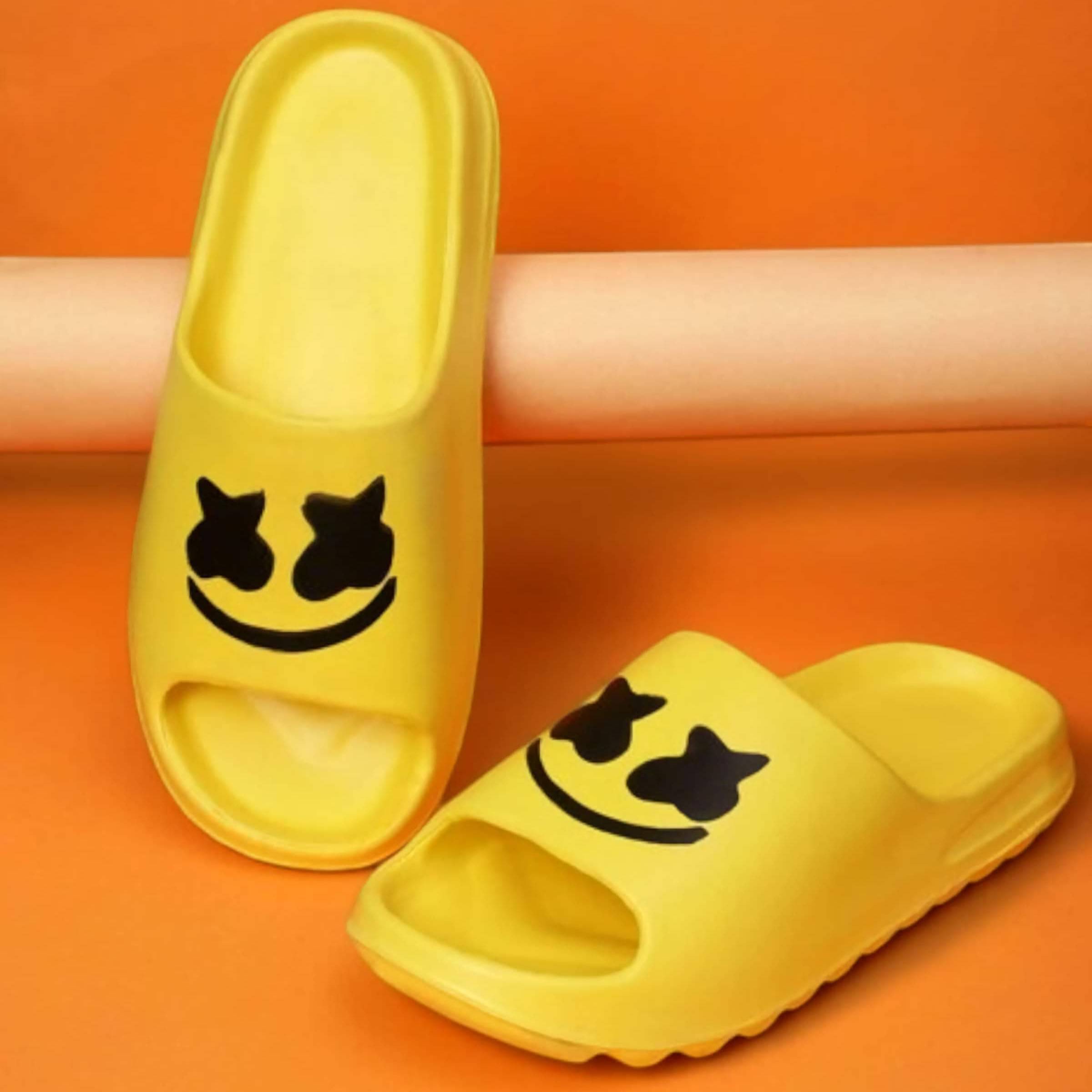     			rishXation Yellow Men's Slide Flip Flop