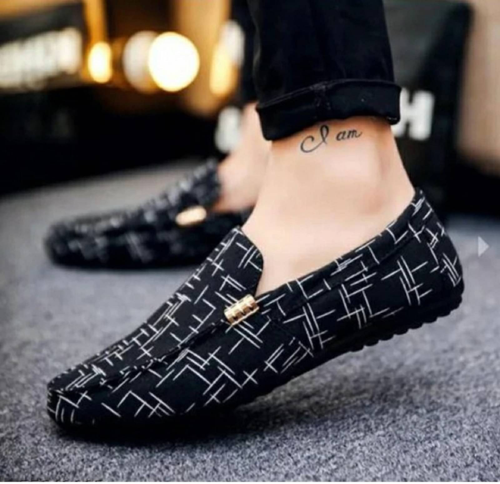     			weefeet Black Men's Slip on Shoes