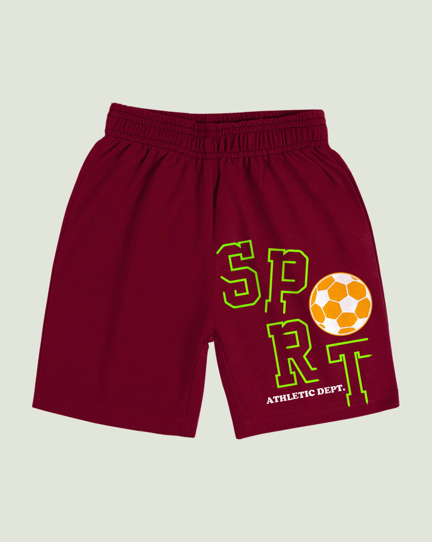     			AUSK Pack of 1 Cotton Blend Shorts For Boys ( Maroon )