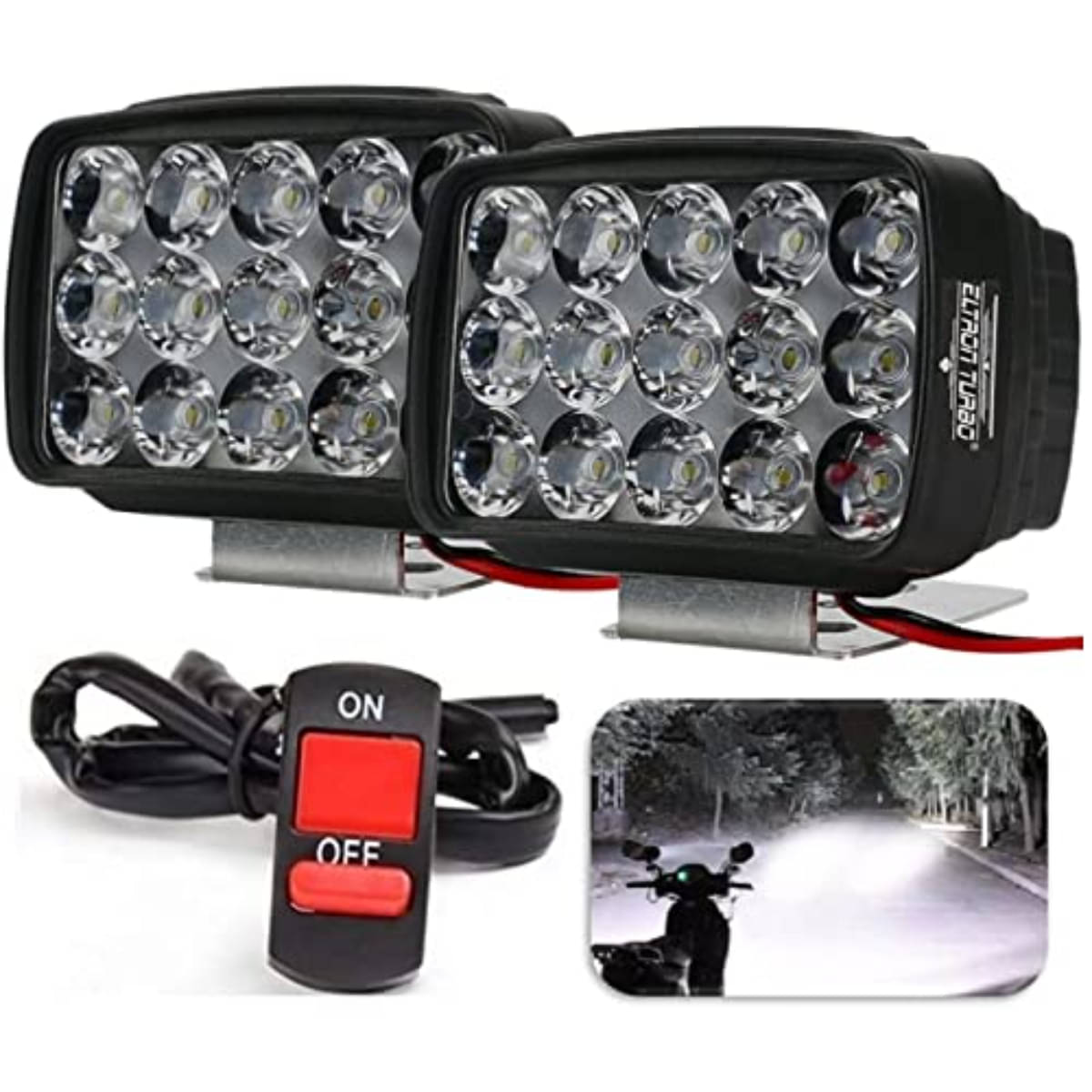     			AUTO CARE 15 LED FOG LIGHT WITH ON/OFF SWITCH