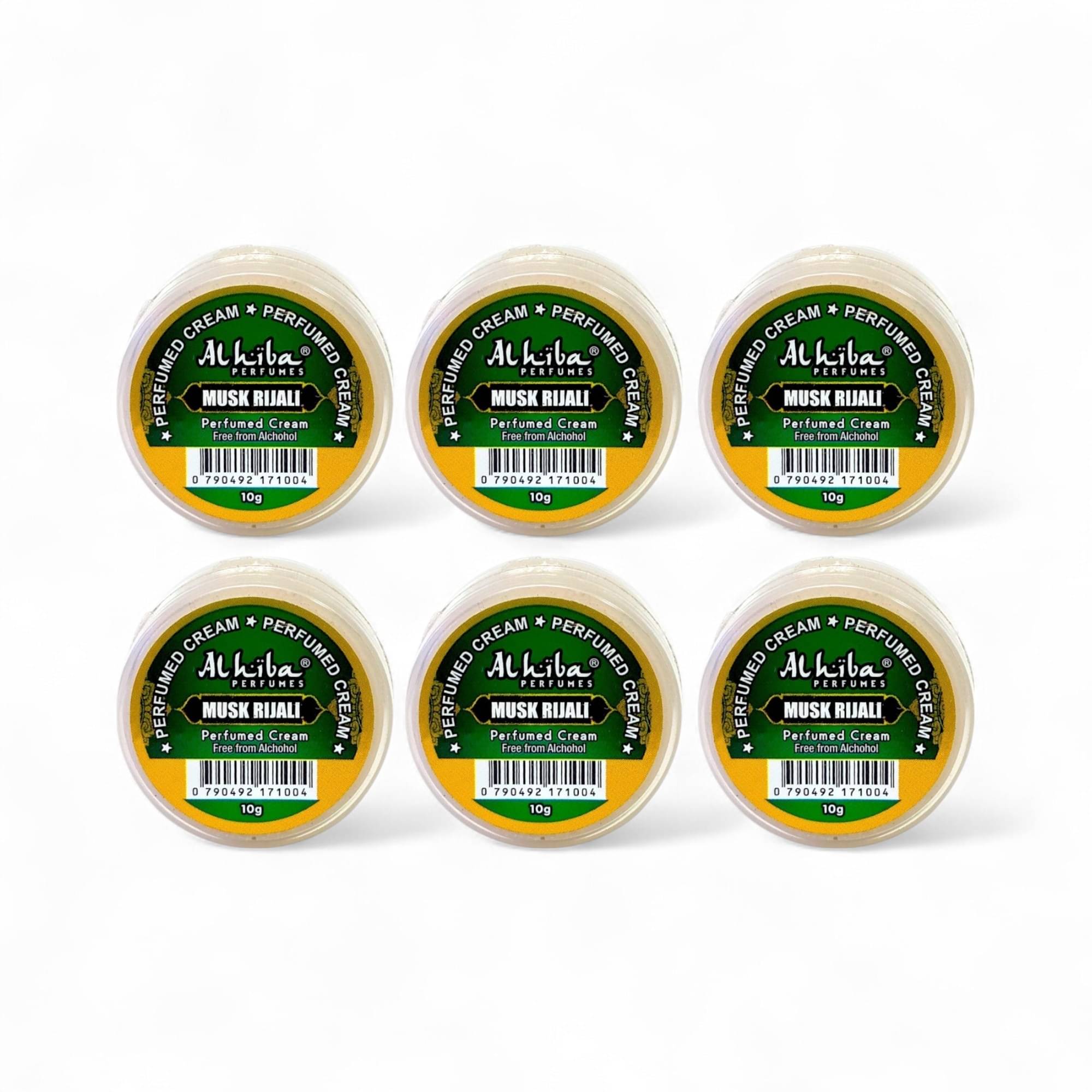     			Al Hiba Musk Rijali Perfumed Body Deodorant Cream for Unisex 10 gm ( Pack of 6 )