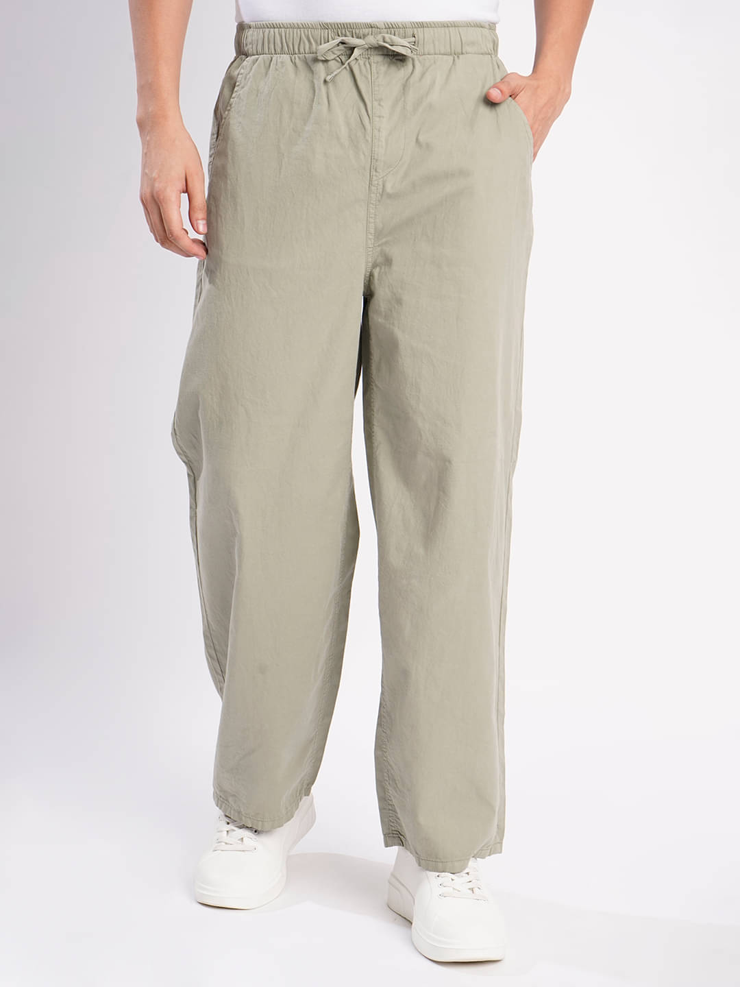 Bene Kleed Baggy Flat Men's Cargos - Green ( Pack of 1 ) Bene Kleed Baggy Flat Men's Cargos - Green ( Pack of 1 )