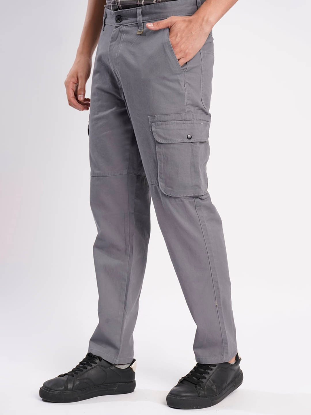     			Bene Kleed Regular Flat Men's Trouser - Grey ( Pack of 1 )
