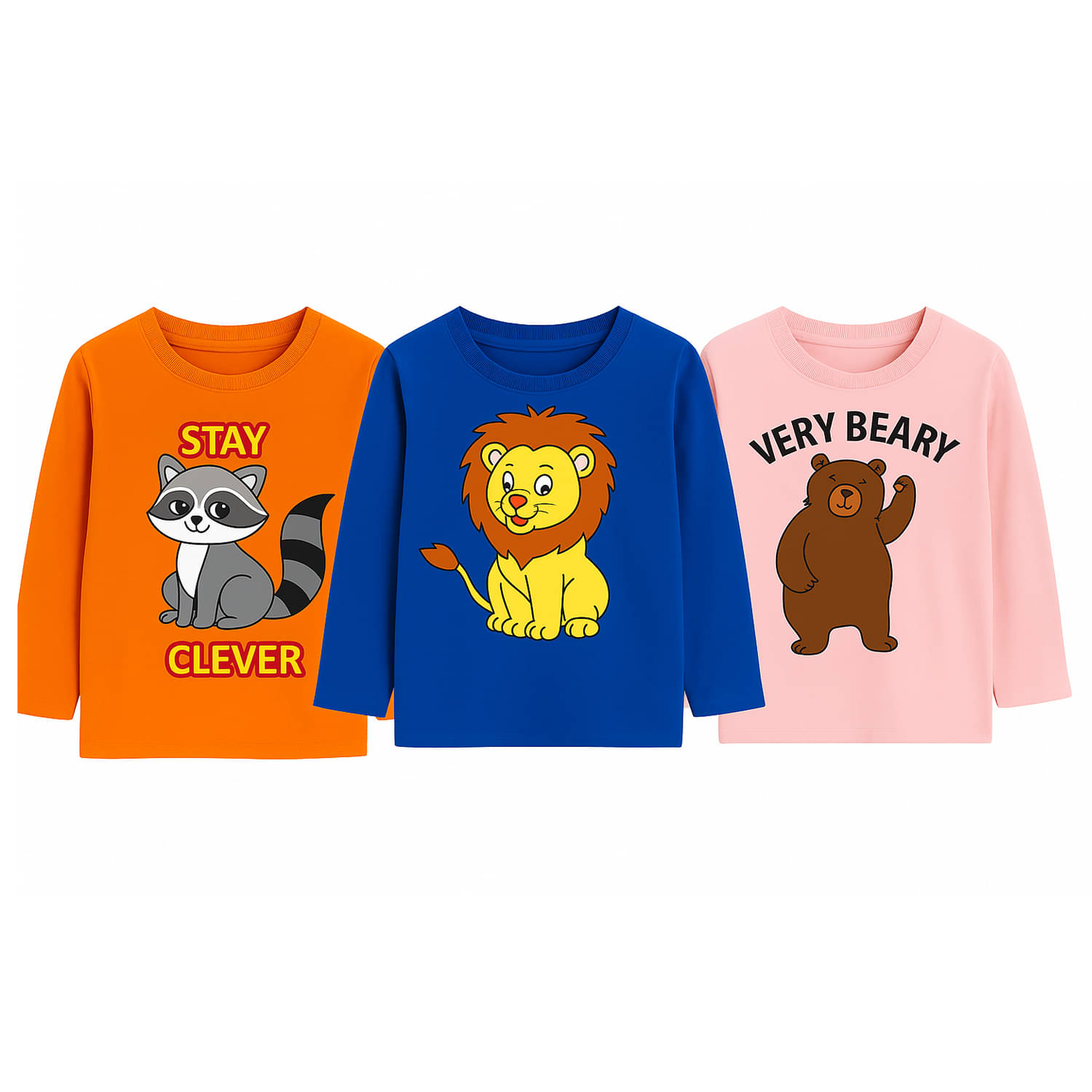     			Billyball Pack of 3 Boys & Girls Cotton T-Shirt ( Multicolor 2 )