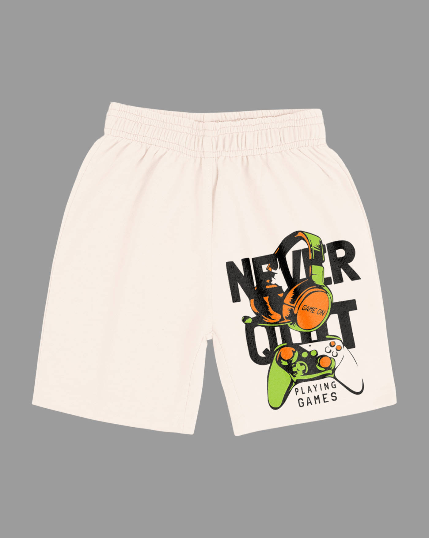     			ENITOR Pack of 1 Cotton Blend Shorts For Boys ( Beige )