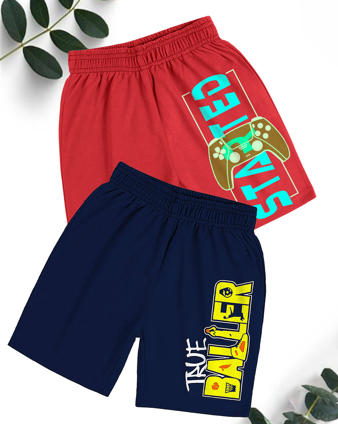     			ENITOR Pack of 2 Cotton Blend Shorts For Boys ( Multicolor )