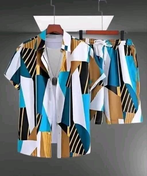     			ETSY Men's Shirt With Shorts Co-Ords Set ( Pack of 1 , Multicolor )