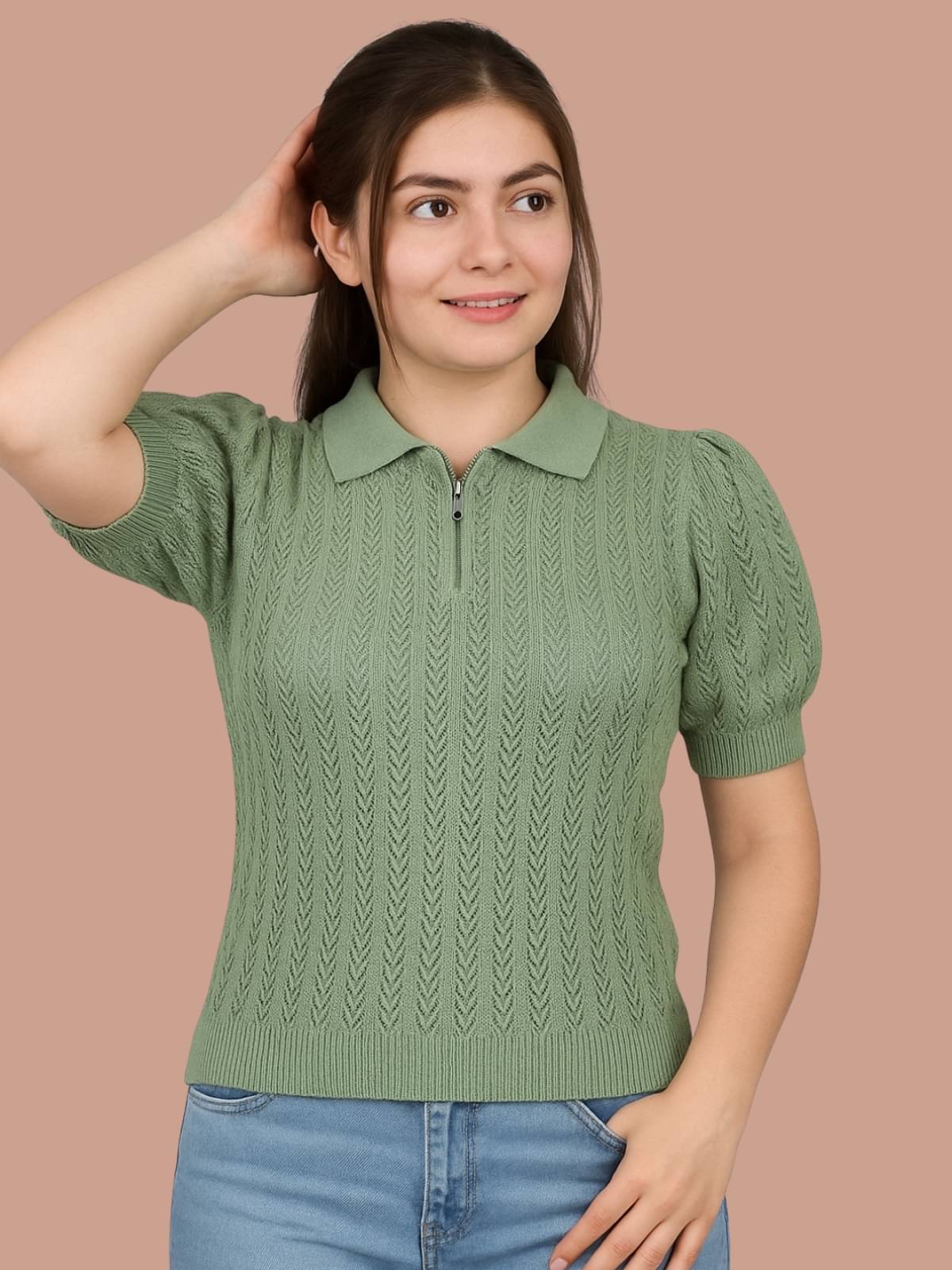    			FEVERFEW Women's Cotton Blend Regular Top ( Multicolor 4 )