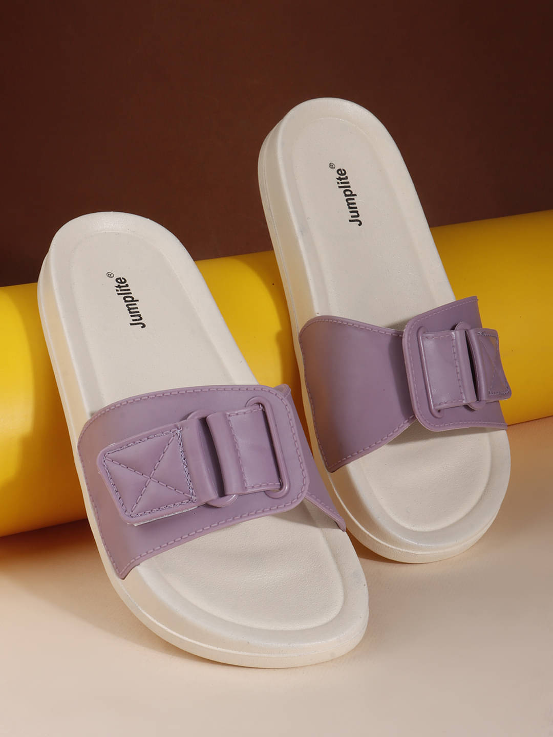     			JUMPLITE Purple Women's Slipper