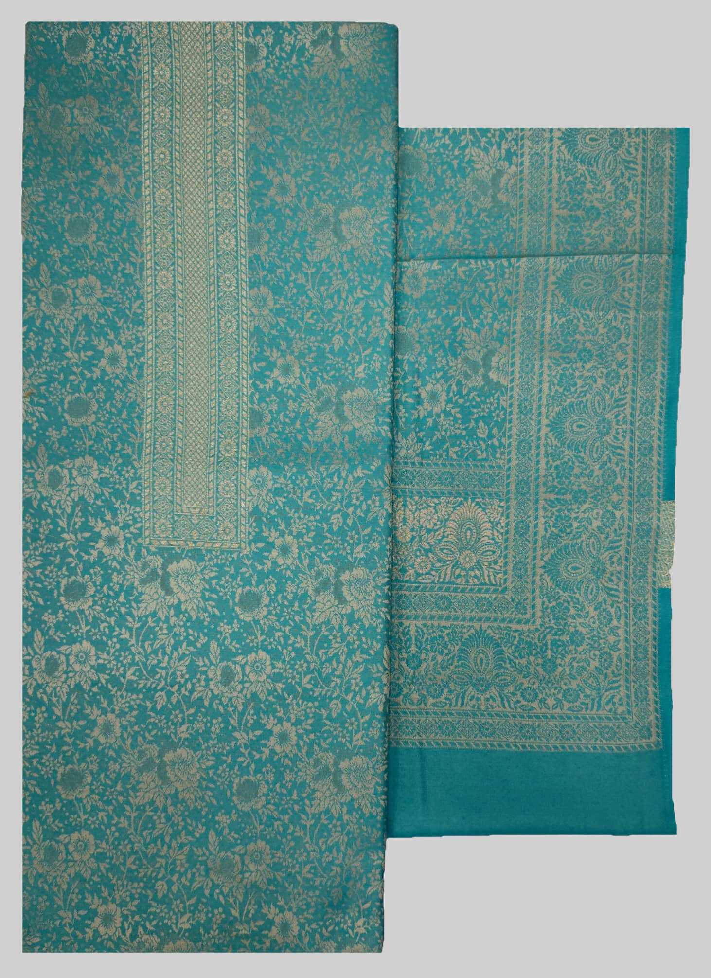 KANI Women Woollen Unstitched Dress Material ( Blue ) - Unstitched Fabrics | Buy online on ZillyBuy