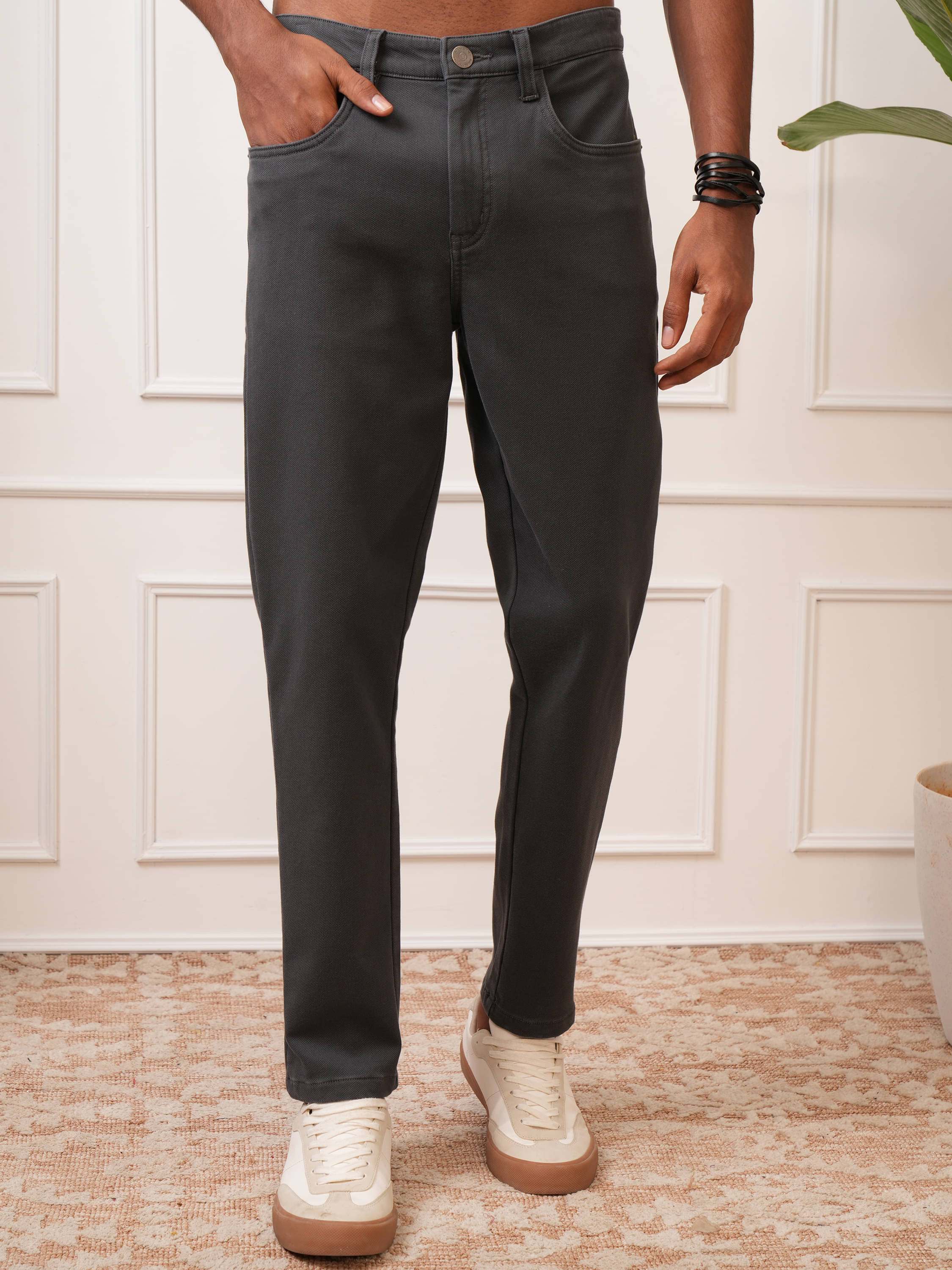     			Locomotive Tapered Flat Men's Chinos - Teal ( Pack of 1 )