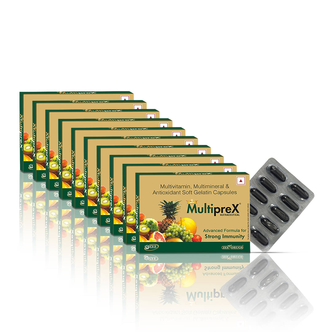    			MULTIPREX Multivitamins For Men & Women ( Pack of 10 )
