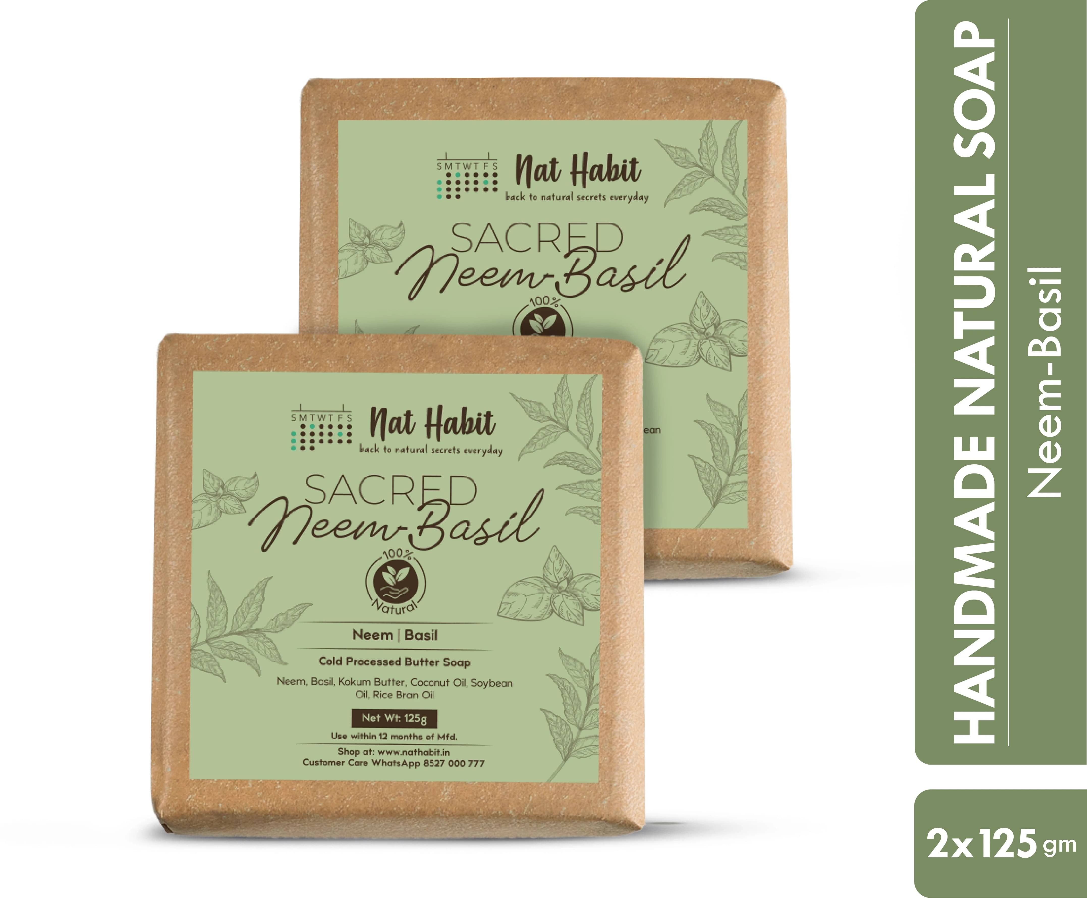     			Nat Habit Sacred Neem Soap - For Detoxifiaction & Acne Free Clear Skin