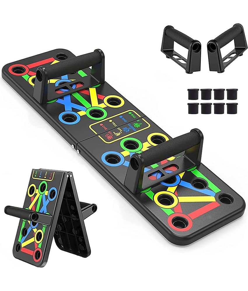 Oddish® Multifunctional Push Up Board | 14-in-1 Color Coded Foldable Pushup Training System for Chest, Arms, Shoulders, Back & Core Workout | Portable Home Gym Equipment for Men & Women - Sports and Fitness Equipment | Buy online on ZillyBuy