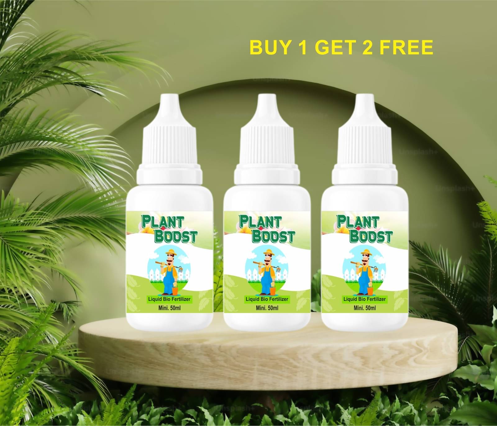     			Organic fertilizer plant booster root promoter pack 3 each 50ml