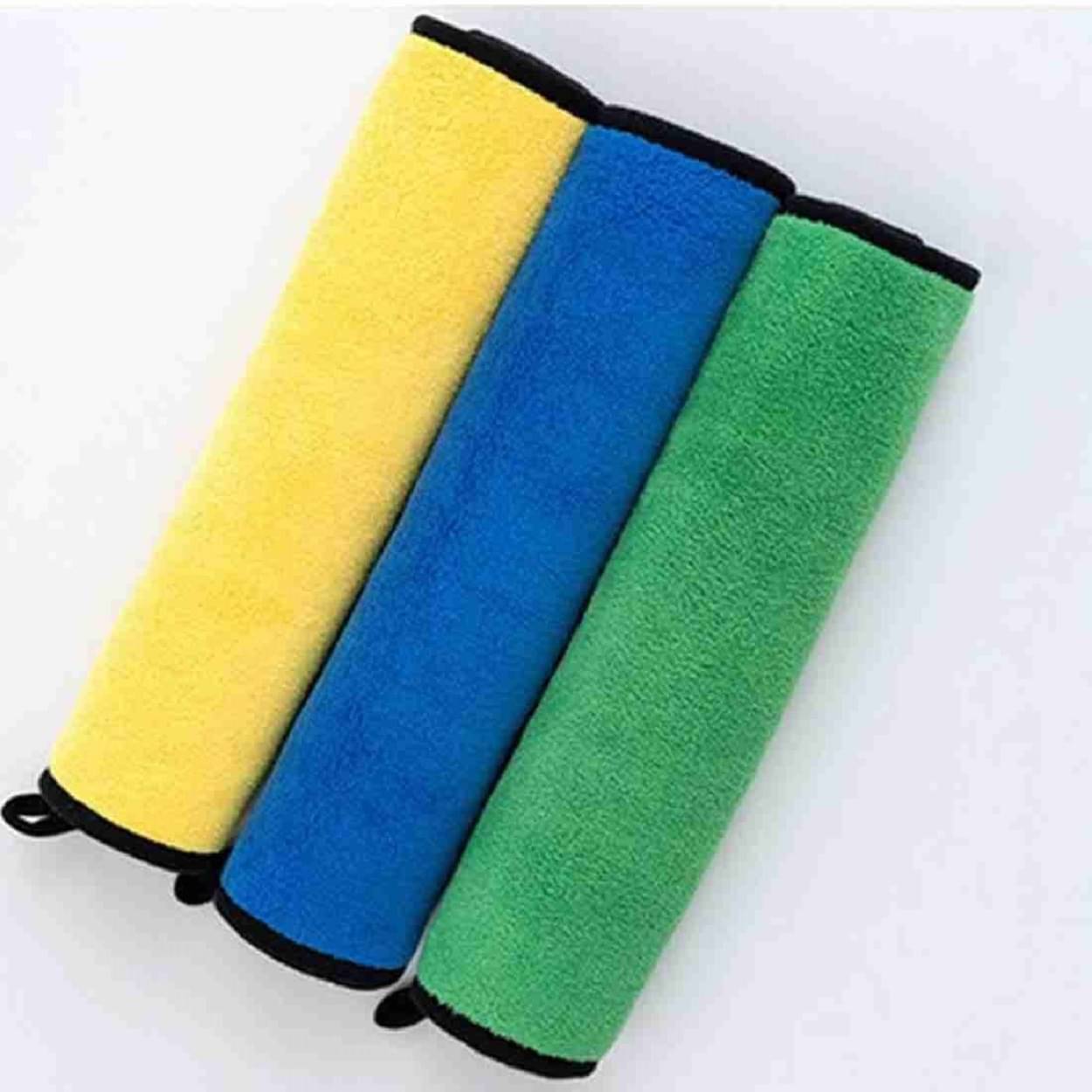     			Parcon Multicolor 600 GSM Microfiber Cloth For Automobile ( Pack of 3 )