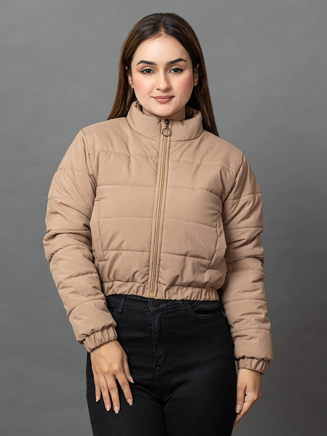     			RIGHT DECISION - Nylon Brown Puffer Pack of 1