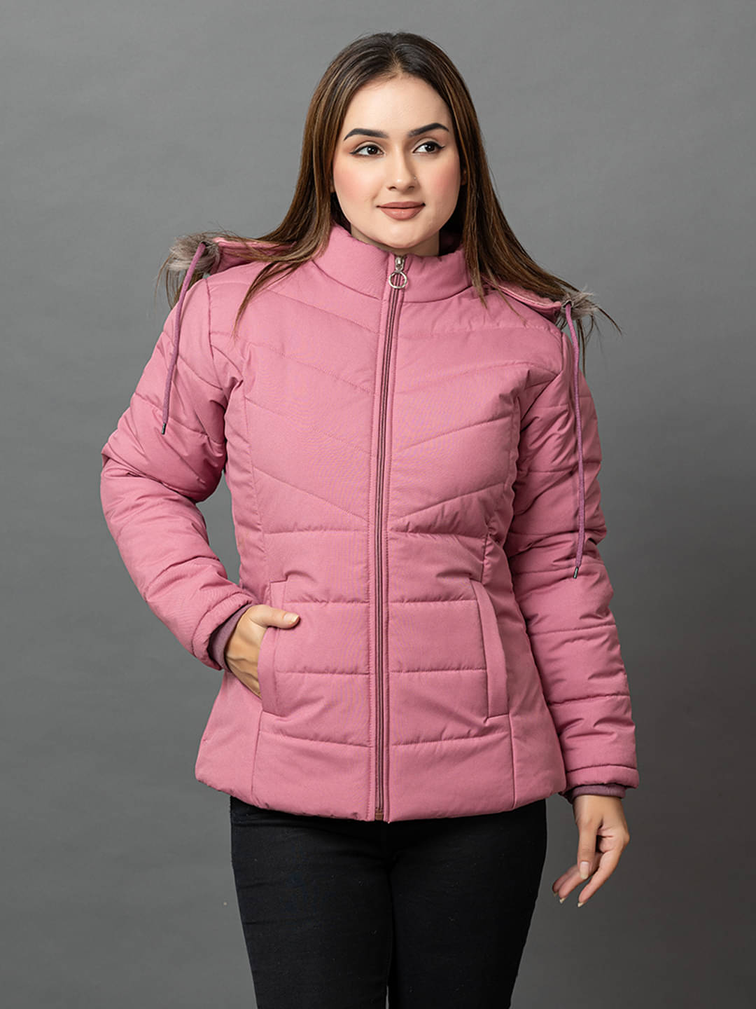 RIGHT DECISION - Nylon Purple Hooded Jackets Pack of 1 RIGHT DECISION - Nylon Purple Hooded Jackets Pack of 1