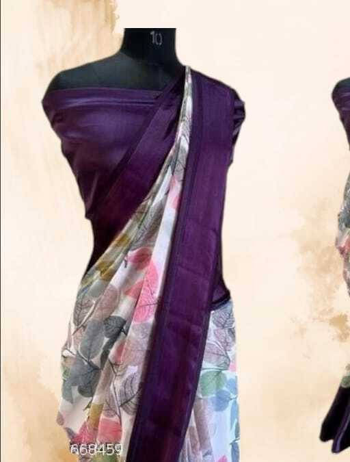 SAREEYA16 Cotton Blend Printed Regular Saree With Unstitched Blouse Piece ( Maroon ) SAREEYA16 Cotton Blend Printed Regular Saree With Unstitched Blouse Piece ( Maroon )