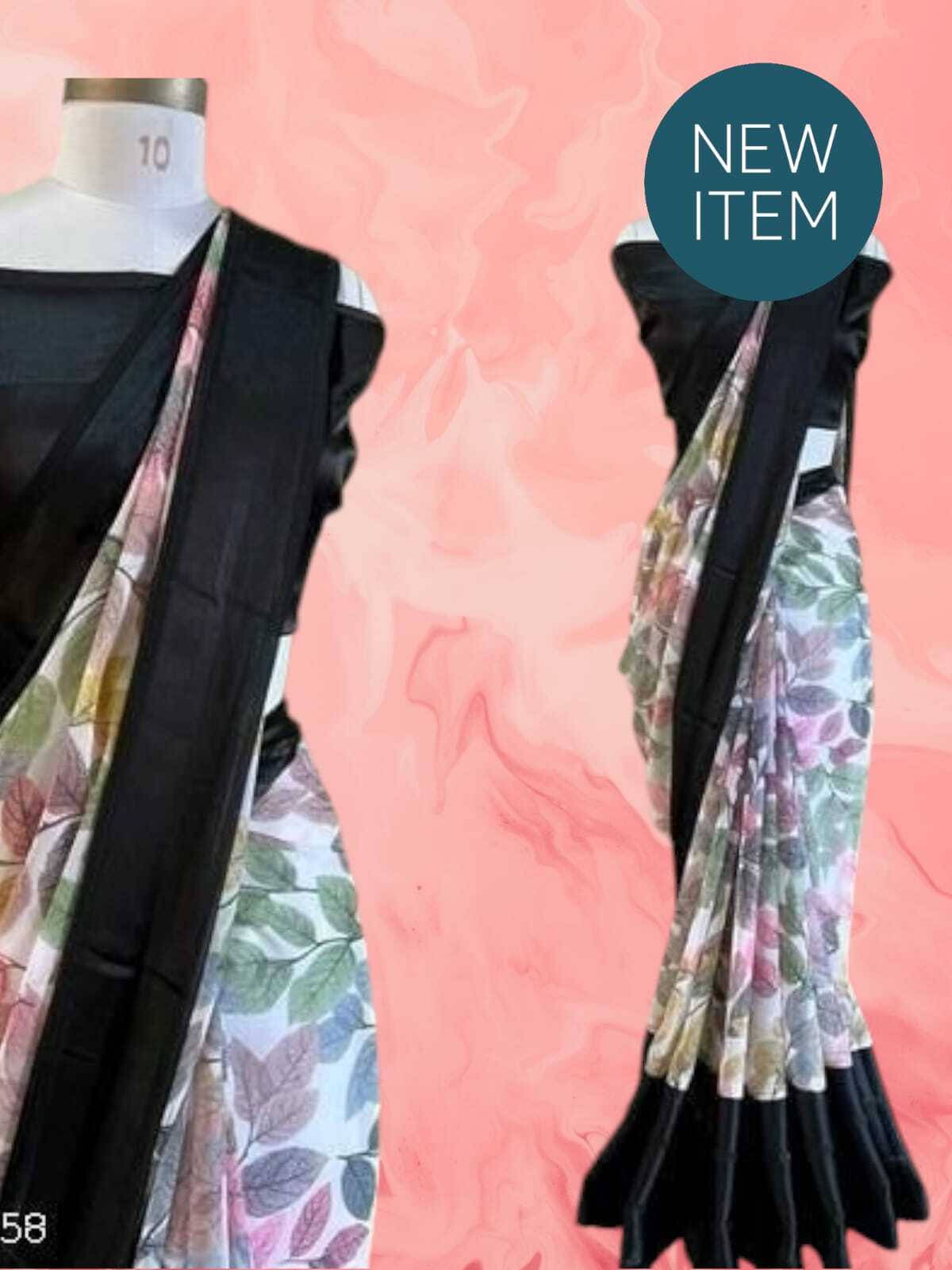 SAREEYA16 Cotton Blend Printed Regular Saree With Unstitched Blouse Piece ( Black ) SAREEYA16 Cotton Blend Printed Regular Saree With Unstitched Blouse Piece ( Black )