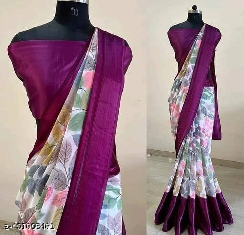 SAREEYA16 Georgette Printed Regular Saree With Unstitched Blouse Piece ( Multicolor ) SAREEYA16 Georgette Printed Regular Saree With Unstitched Blouse Piece ( Multicolor )