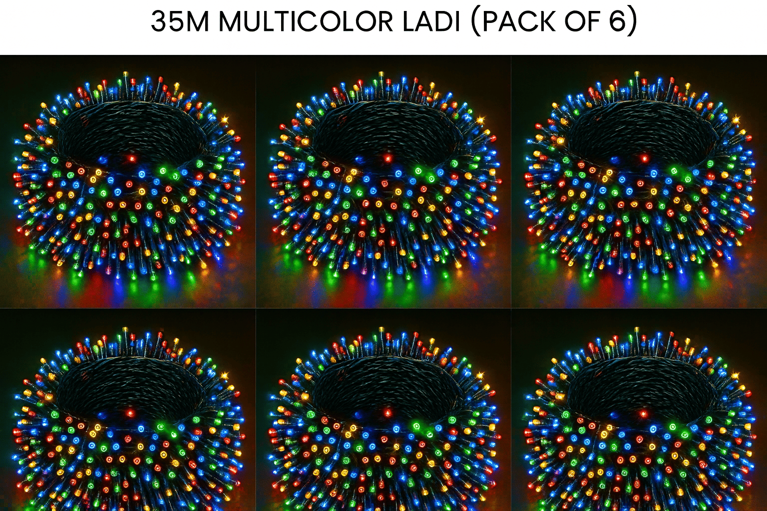     			SPARKWORLD Multicolor 33M String Light ( Pack of 6 )