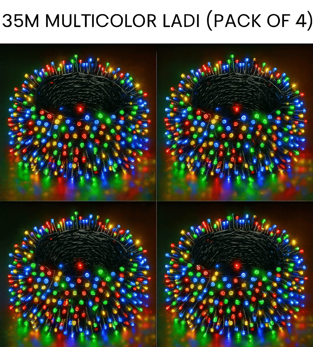     			SPARKWORLD Multicolor 33M String Light ( Pack of 4 )