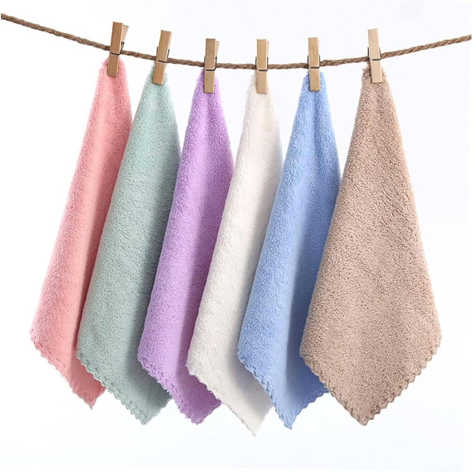 Suraj Enterprises Microfibre Solid Face Towel Below 300 GSM ( Pack of 10 ) - Multicolor - Towels | Buy online on ZillyBuy