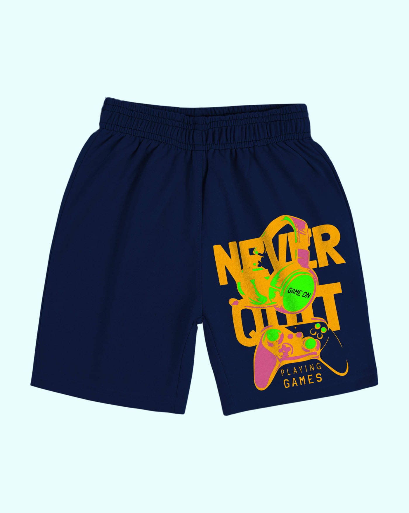     			AUSK Pack of 1 Cotton Blend Shorts For Boys ( Navy Blue )