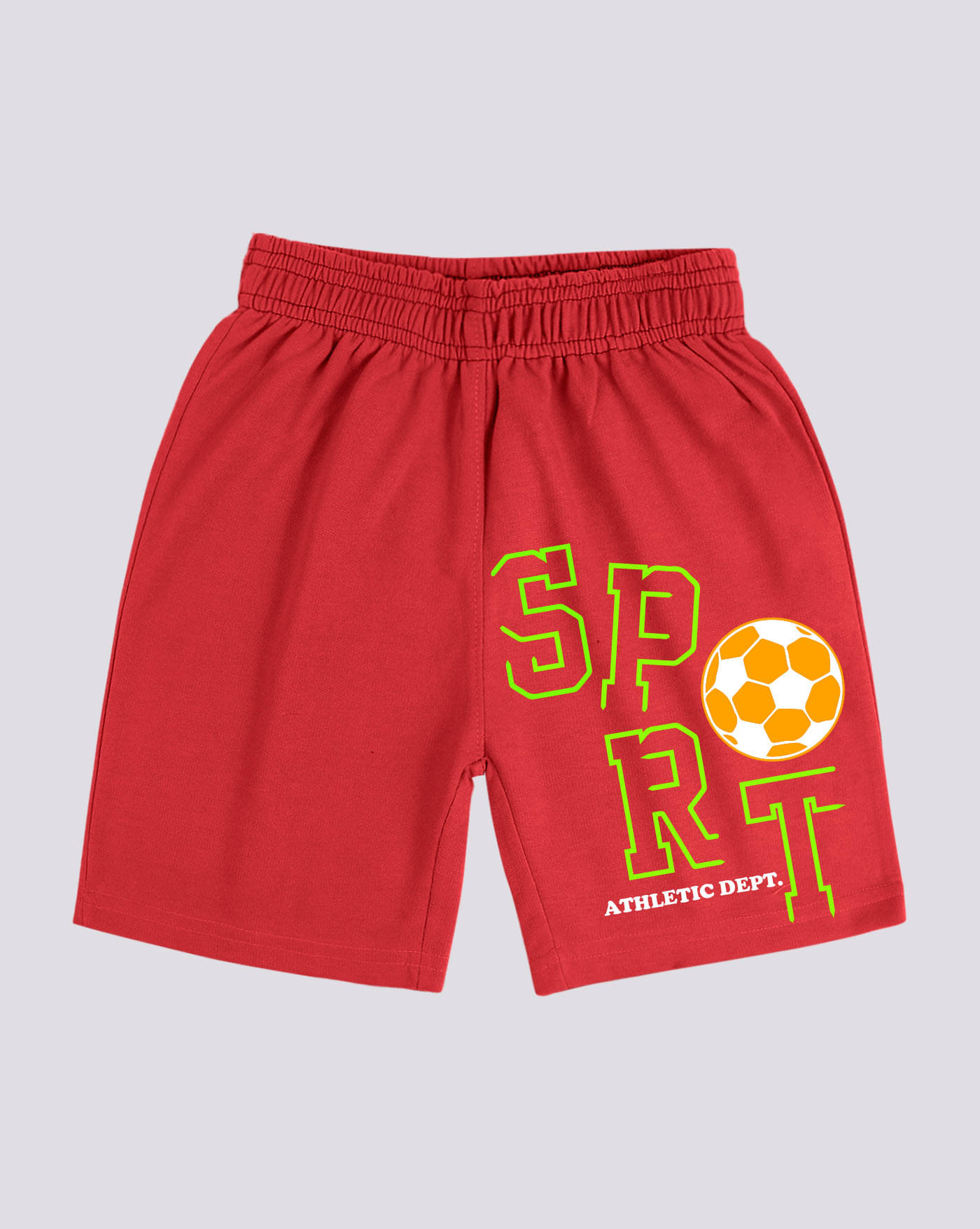     			AUSK Pack of 1 Cotton Blend Shorts For Boys ( Red )