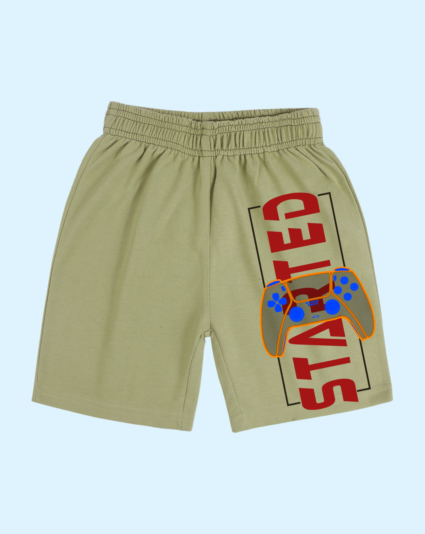     			AUSK Pack of 1 Cotton Blend Shorts For Boys ( Lime Green )