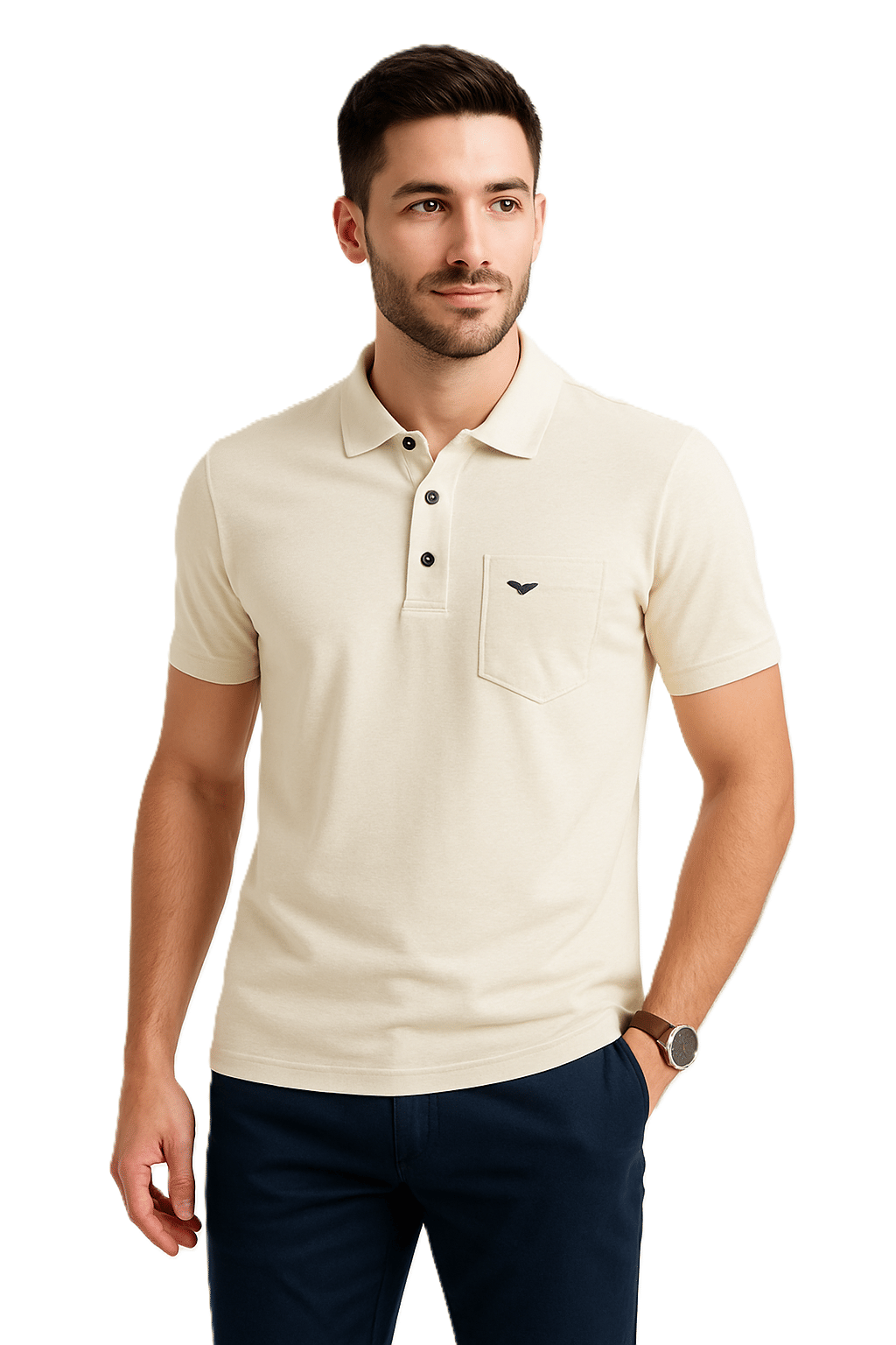 Alvin Men Cotton Regular Fit Solid Polo T Shirt ( White ) Alvin Men Cotton Regular Fit Solid Polo T Shirt ( White )