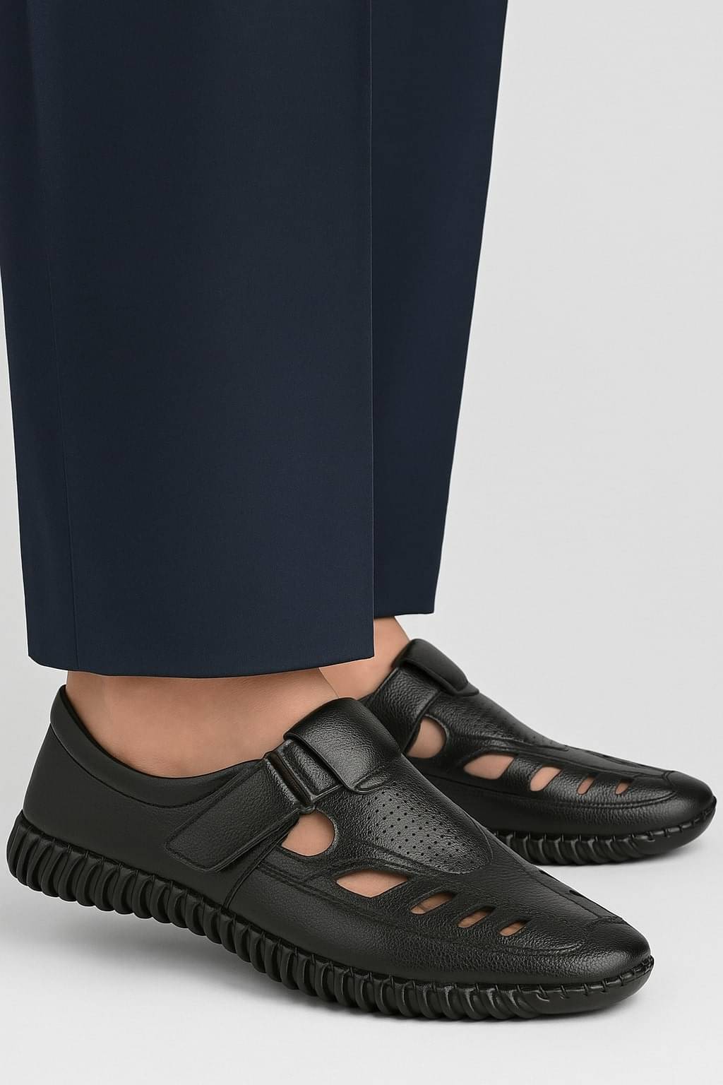     			Asteroid - Black Men's Sandals