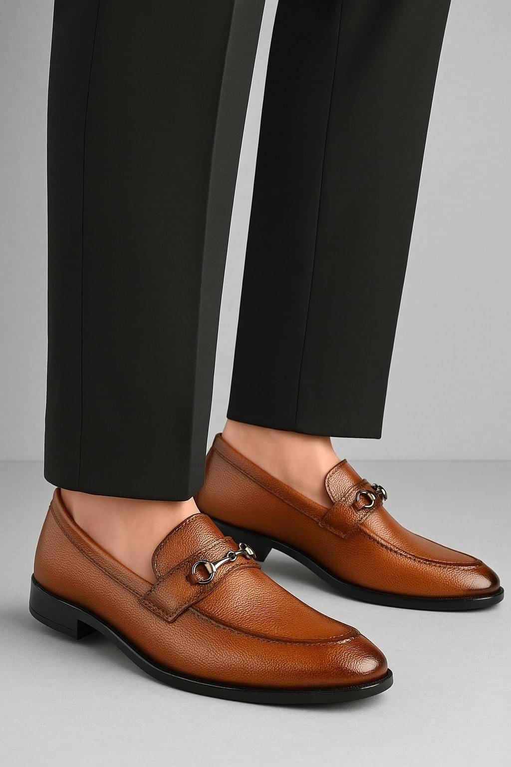 Asteroid Tan Men's Slip On Formal Shoes     			Asteroid Tan Men's Slip On Formal Shoes
