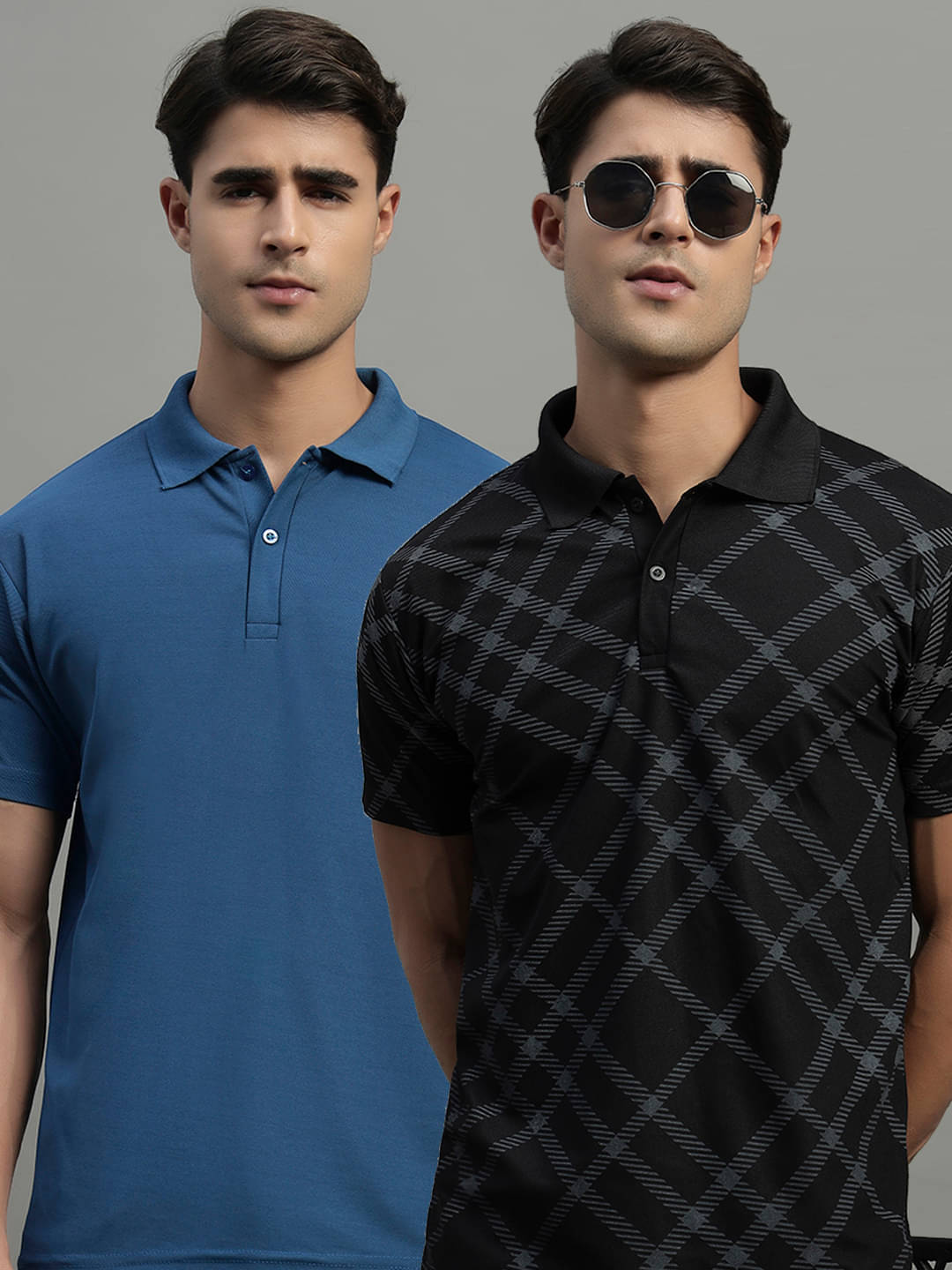     			BLISS BOYS Men Polyester Regular Fit Solid Polo T Shirt ( Black )