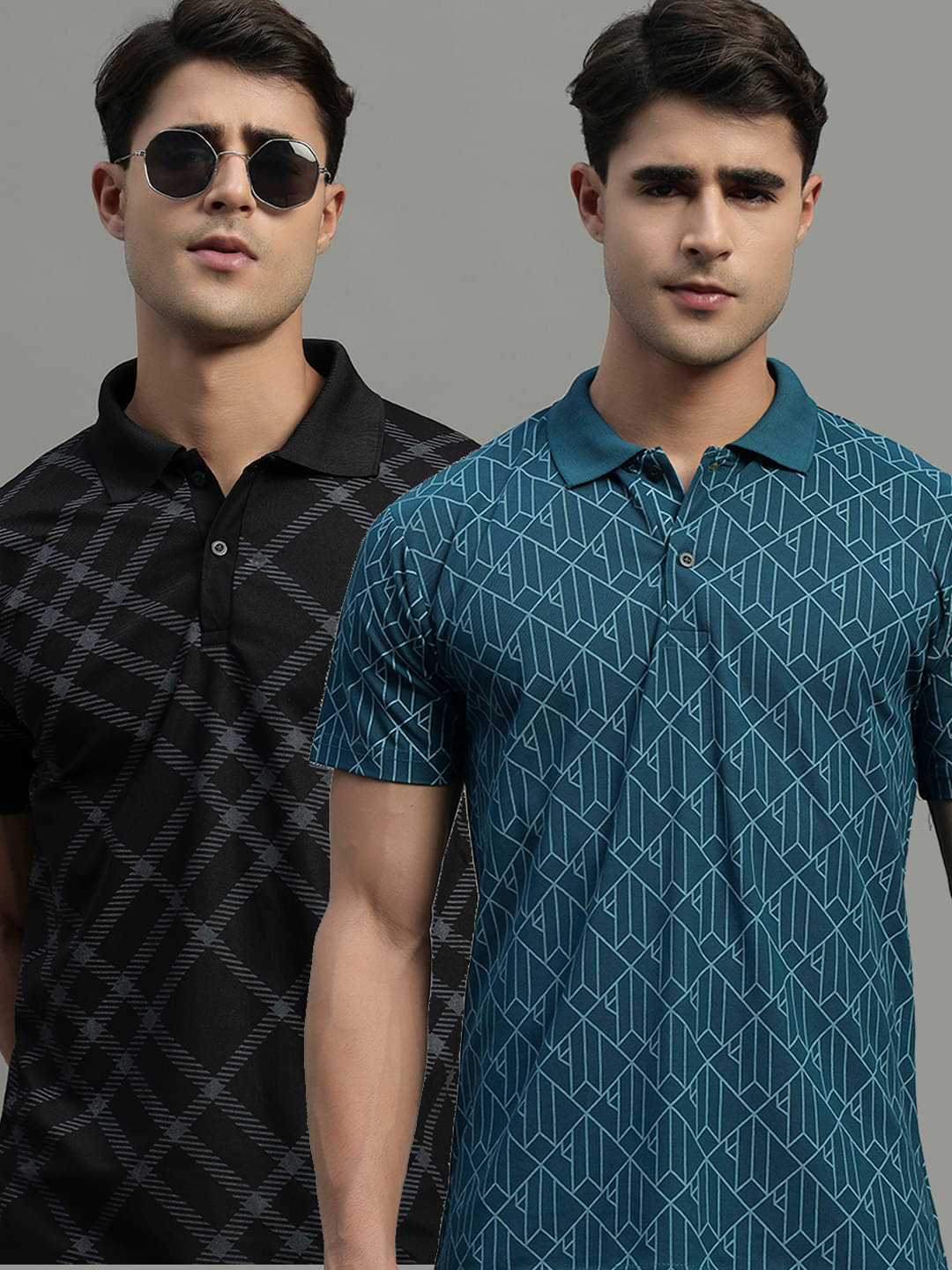     			BLISS BOYS Men Polyester Regular Fit Printed Polo T Shirt ( Teal Blue )