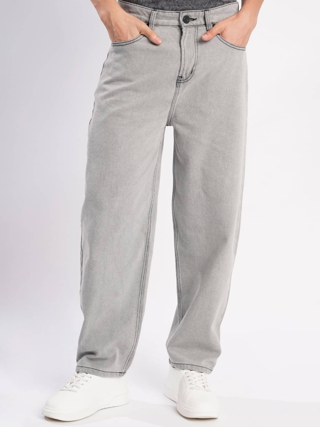 Bene Kleed Clean Look Men's Jeans - Grey ( Pack of 1 ) Bene Kleed Clean Look Men's Jeans - Grey ( Pack of 1 )