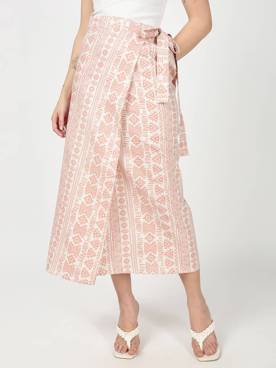 Bene Kleed Orange Polyester Women's Wrap Skirt ( Pack of 1 ) Bene Kleed Orange Polyester Women's Wrap Skirt ( Pack of 1 )
