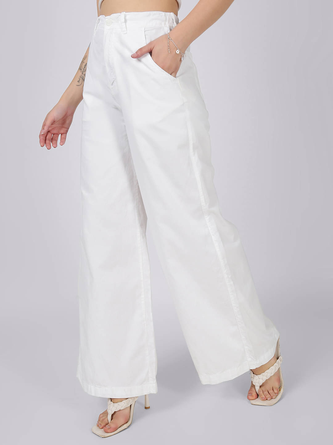     			Bene Kleed Women Cotton Casual Trousers ( Black )