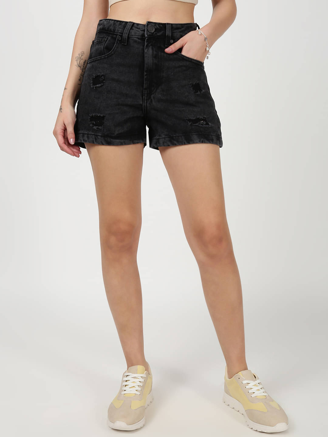     			Bene Kleed Women Cotton Regular Shorts ( Black )